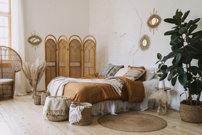 Boho chic home decor