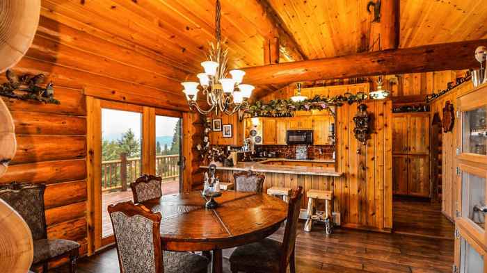 Wood cabin decor