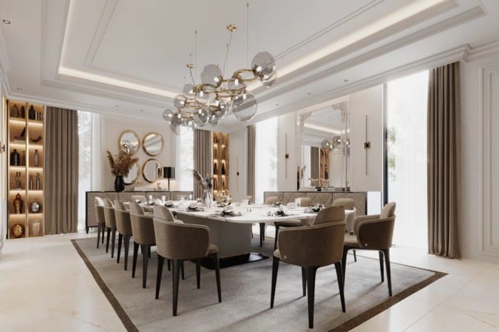 Luxury dining room design