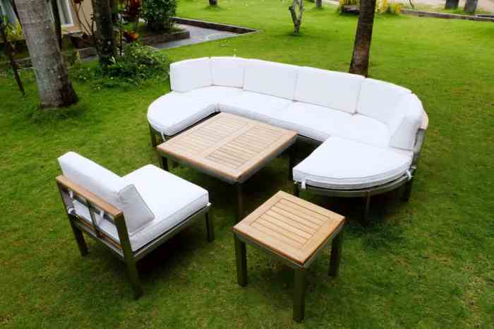 Industrial garden furniture