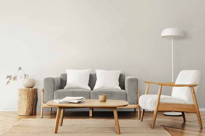 Scandinavian style with metal accents