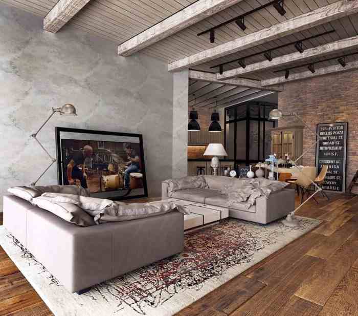 Industrial living room designs stylish inspiring design interior industriale modern style rooms furniture decor ideas インテリア stile industriel loft bedroom