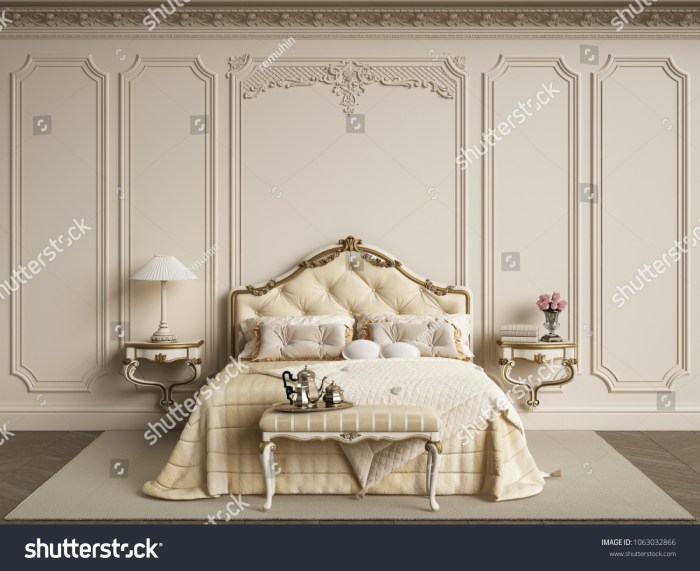 Royal-inspired classic bedroom decor