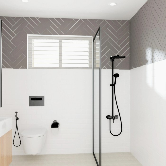 Bathroom white black modern makeover traditional bathrooms tile trends kristinalynne ca small meets design remodel tub top renovations farmhouse decor